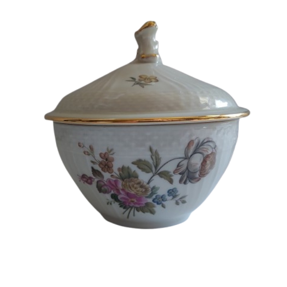 Royal Copenhagen Sugar Jar Trinket Jar 910-1678 Danish Porcelain Vintage VTG